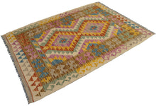 Load image into Gallery viewer, 142x100 CM Autentio kilim originale fatto a mano Stile classico - Facile da pulire
