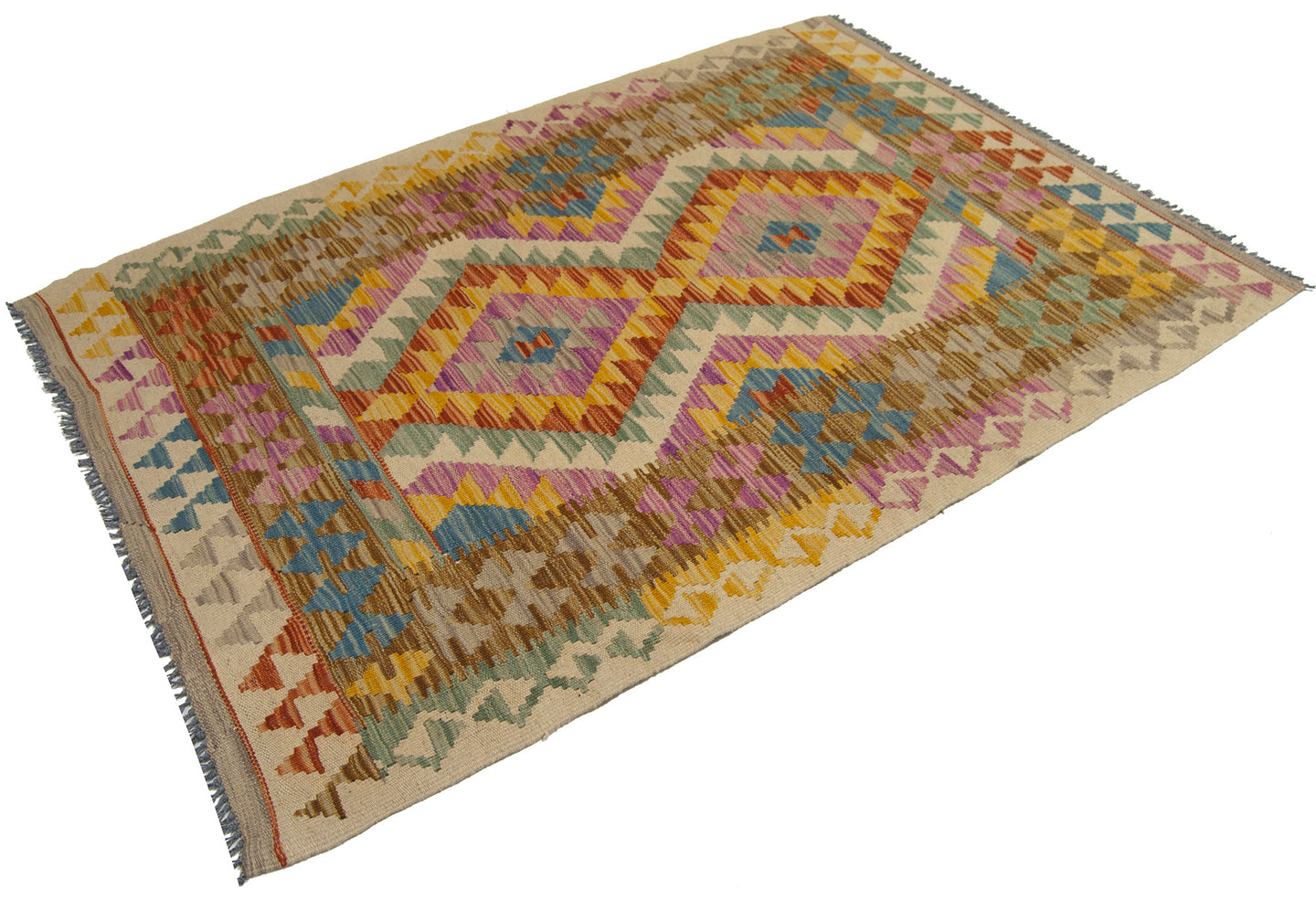 142x100 CM Autentio kilim originale fatto a mano Stile classico - Facile da pulire