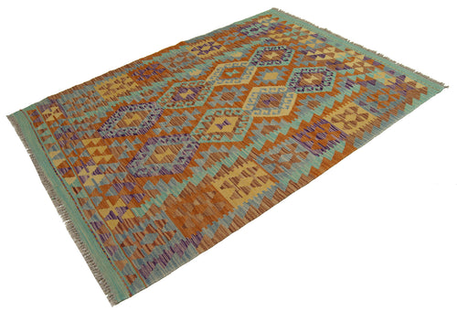 150x105 CM Autentio kilim originale fatto a mano Stile classico - Facile da pulire