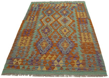 Load image into Gallery viewer, 150x105 CM Autentio kilim originale fatto a mano Stile classico - Facile da pulire
