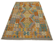 Carica l'immagine nel visualizzatore di Gallery, 153x95 CM Autentio kilim originale fatto a mano Stile classico - Facile da pulire

