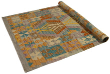 Carica l'immagine nel visualizzatore di Gallery, 153x95 CM Autentio kilim originale fatto a mano Stile classico - Facile da pulire

