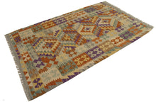 Carica l'immagine nel visualizzatore di Gallery, 155x95 CM Autentio kilim originale fatto a mano Stile classico - Facile da pulire
