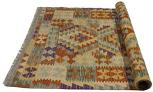 Carica l'immagine nel visualizzatore di Gallery, 155x95 CM Autentio kilim originale fatto a mano Stile classico - Facile da pulire
