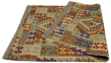 Carica l'immagine nel visualizzatore di Gallery, 155x95 CM Autentio kilim originale fatto a mano Stile classico - Facile da pulire
