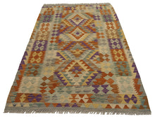 Carica l'immagine nel visualizzatore di Gallery, 155x95 CM Autentio kilim originale fatto a mano Stile classico - Facile da pulire
