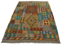 Carica l'immagine nel visualizzatore di Gallery, 152x107 CM Autentio kilim originale fatto a mano Stile classico - Facile da pulire
