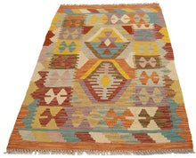 Carica l'immagine nel visualizzatore di Gallery, 120x80 CM Autentio kilim originale fatto a mano Stile classico - Facile da pulire

