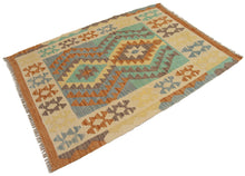 Carica l&#39;immagine nel visualizzatore di Gallery, 120x85 CM Autentio kilim originale fatto a mano Stile classico - Facile da pulire
