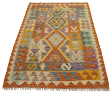 Carica l'immagine nel visualizzatore di Gallery, 125x82 CM Autentio kilim originale fatto a mano Stile classico - Facile da pulire
