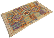 Load image into Gallery viewer, 128x76 CM Autentio kilim originale fatto a mano Stile classico - Facile da pulire
