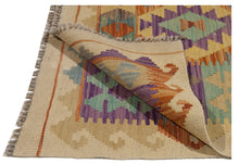 Carica l'immagine nel visualizzatore di Gallery, 128x76 CM Autentio kilim originale fatto a mano Stile classico - Facile da pulire
