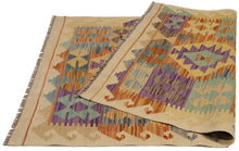 Carica l'immagine nel visualizzatore di Gallery, 128x76 CM Autentio kilim originale fatto a mano Stile classico - Facile da pulire
