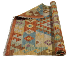 Load image into Gallery viewer, 87x87 CM Autentio kilim originale fatto a mano Stile classico - Facile da pulire
