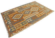 Load image into Gallery viewer, 150x102 CM Autentio kilim originale fatto a mano Stile classico - Facile da pulire
