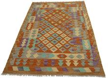Carica l'immagine nel visualizzatore di Gallery, 147x102 CM Autentio kilim originale fatto a mano Stile classico - Facile da pulire
