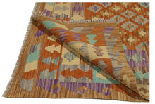 Carica l'immagine nel visualizzatore di Gallery, 147x102 CM Autentio kilim originale fatto a mano Stile classico - Facile da pulire
