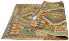Carica l'immagine nel visualizzatore di Gallery, 150x100CM Autentio kilim originale fatto a mano Stile classico - Facile da pulire
