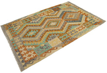 Carica l'immagine nel visualizzatore di Gallery, 150x100CM Autentio kilim originale fatto a mano Stile classico - Facile da pulire
