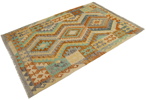 150x100CM Autentio kilim originale fatto a mano Stile classico - Facile da pulire
