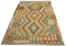 Lade das Bild in den Galerie-Viewer, 150x100CM Autentio kilim originale fatto a mano Stile classico - Facile da pulire
