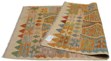 Carica l'immagine nel visualizzatore di Gallery, 158x105 CM Autentio kilim originale fatto a mano Stile classico - Facile da pulire
