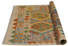 Carica l'immagine nel visualizzatore di Gallery, 158x105 CM Autentio kilim originale fatto a mano Stile classico - Facile da pulire

