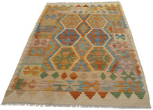Load image into Gallery viewer, 158x105 CM Autentio kilim originale fatto a mano Stile classico - Facile da pulire

