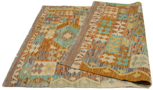 Carica l'immagine nel visualizzatore di Gallery, 147x100 CM Autentio kilim originale fatto a mano Stile classico - Facile da pulire
