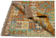 Carica l'immagine nel visualizzatore di Gallery, 147x100 CM Autentio kilim originale fatto a mano Stile classico - Facile da pulire
