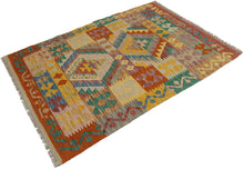 Load image into Gallery viewer, 140x97 CM Autentio kilim originale fatto a mano Stile classico - Facile da pulire
