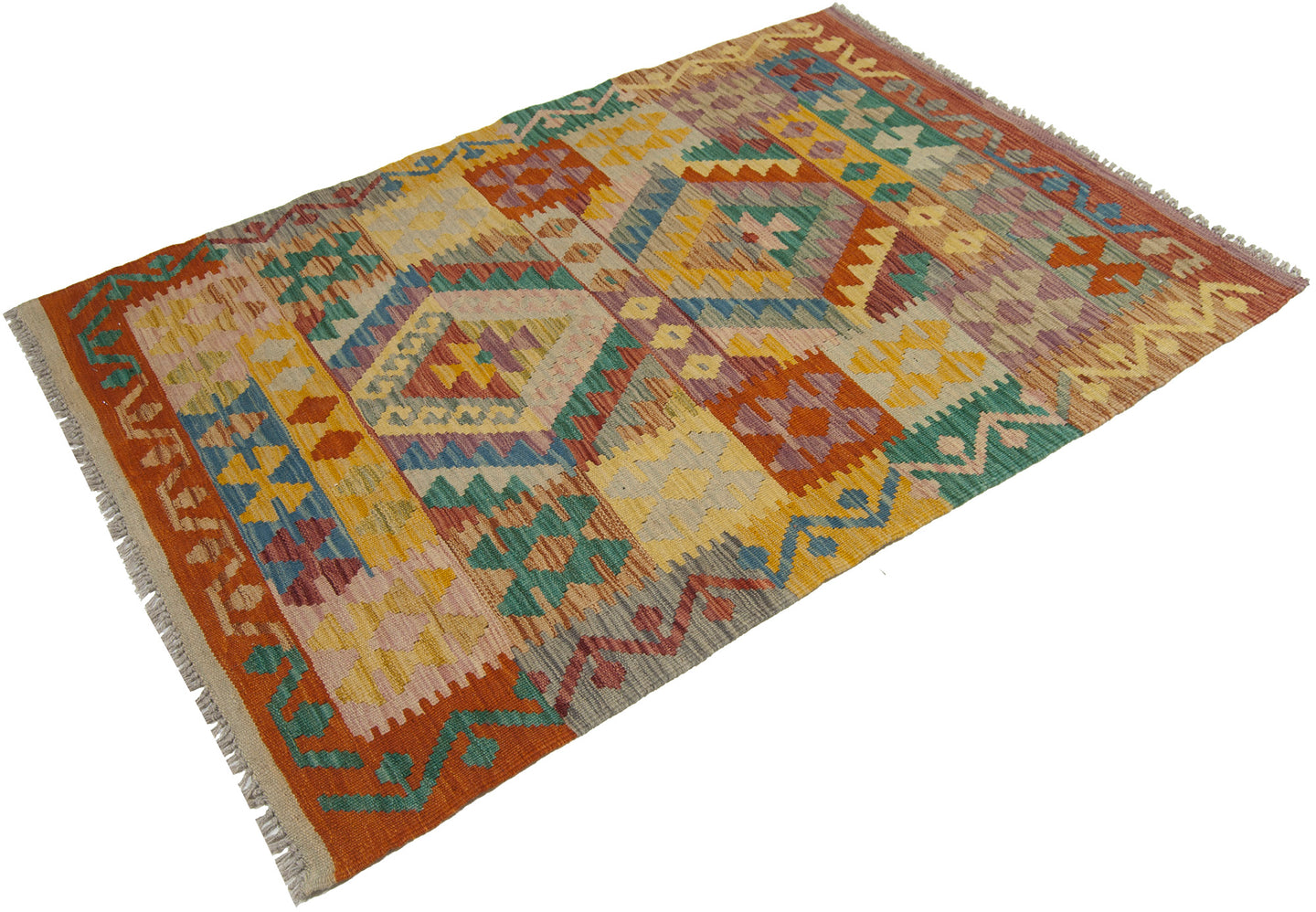 140x97 CM Autentio kilim originale fatto a mano Stile classico - Facile da pulire