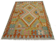 Carica l'immagine nel visualizzatore di Gallery, 146x96 CM Autentio kilim originale fatto a mano Stile classico - Facile da pulire
