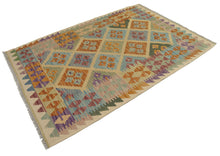 Load image into Gallery viewer, 150x102 CM Autentio kilim originale fatto a mano Stile classico - Facile da pulire
