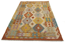 Carica l&#39;immagine nel visualizzatore di Gallery, 153x100 CM Autentio kilim originale fatto a mano Stile classico - Facile da pulire
