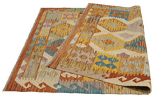 Carica l&#39;immagine nel visualizzatore di Gallery, 153x100 CM Autentio kilim originale fatto a mano Stile classico - Facile da pulire
