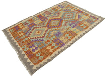 Carica l'immagine nel visualizzatore di Gallery, 152x105 CM Autentio kilim originale fatto a mano Stile classico - Facile da pulire
