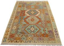 Carica l'immagine nel visualizzatore di Gallery, 153x103 CM Autentio kilim originale fatto a mano Stile classico - Facile da pulire
