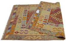 Carica l'immagine nel visualizzatore di Gallery, 162x100 CM Autentio kilim originale fatto a mano Stile classico - Facile da pulire

