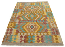 Carica l'immagine nel visualizzatore di Gallery, 150x100 CM Autentio kilim originale fatto a mano Stile classico - Facile da pulire

