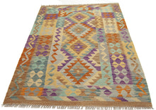 Carica l&#39;immagine nel visualizzatore di Gallery, 153x105 CM Autentio kilim originale fatto a mano Stile classico - Facile da pulire
