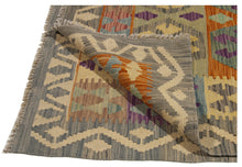 Carica l'immagine nel visualizzatore di Gallery, 160x100 CM Autentio kilim originale fatto a mano Stile classico - Facile da pulire

