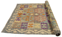 Carica l'immagine nel visualizzatore di Gallery, 160x100 CM Autentio kilim originale fatto a mano Stile classico - Facile da pulire
