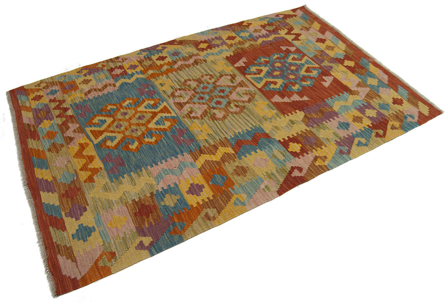 150x102 CM Autentio kilim originale fatto a mano Stile classico - Facile da pulire