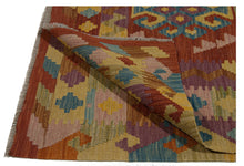 Carica l'immagine nel visualizzatore di Gallery, 150x102 CM Autentio kilim originale fatto a mano Stile classico - Facile da pulire
