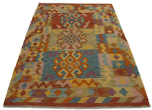 Load image into Gallery viewer, 150x102 CM Autentio kilim originale fatto a mano Stile classico - Facile da pulire
