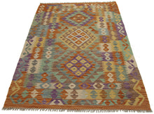 Carica l'immagine nel visualizzatore di Gallery, 160x102 CM Autentio kilim originale fatto a mano Stile classico Facile da pulire
