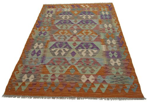 160x110 CM Autentio kilim originale fatto a mano Stile classico Facile da pulire