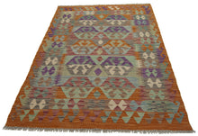 Lade das Bild in den Galerie-Viewer, 160x110 CM Autentio kilim originale fatto a mano Stile classico Facile da pulire

