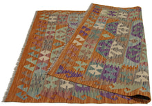 Load image into Gallery viewer, 160x110 CM Autentio kilim originale fatto a mano Stile classico Facile da pulire
